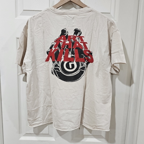 Gallery Dept. EYEBALL ART THAT KILLS DISTRESSED TEE - Picture 3 of 7